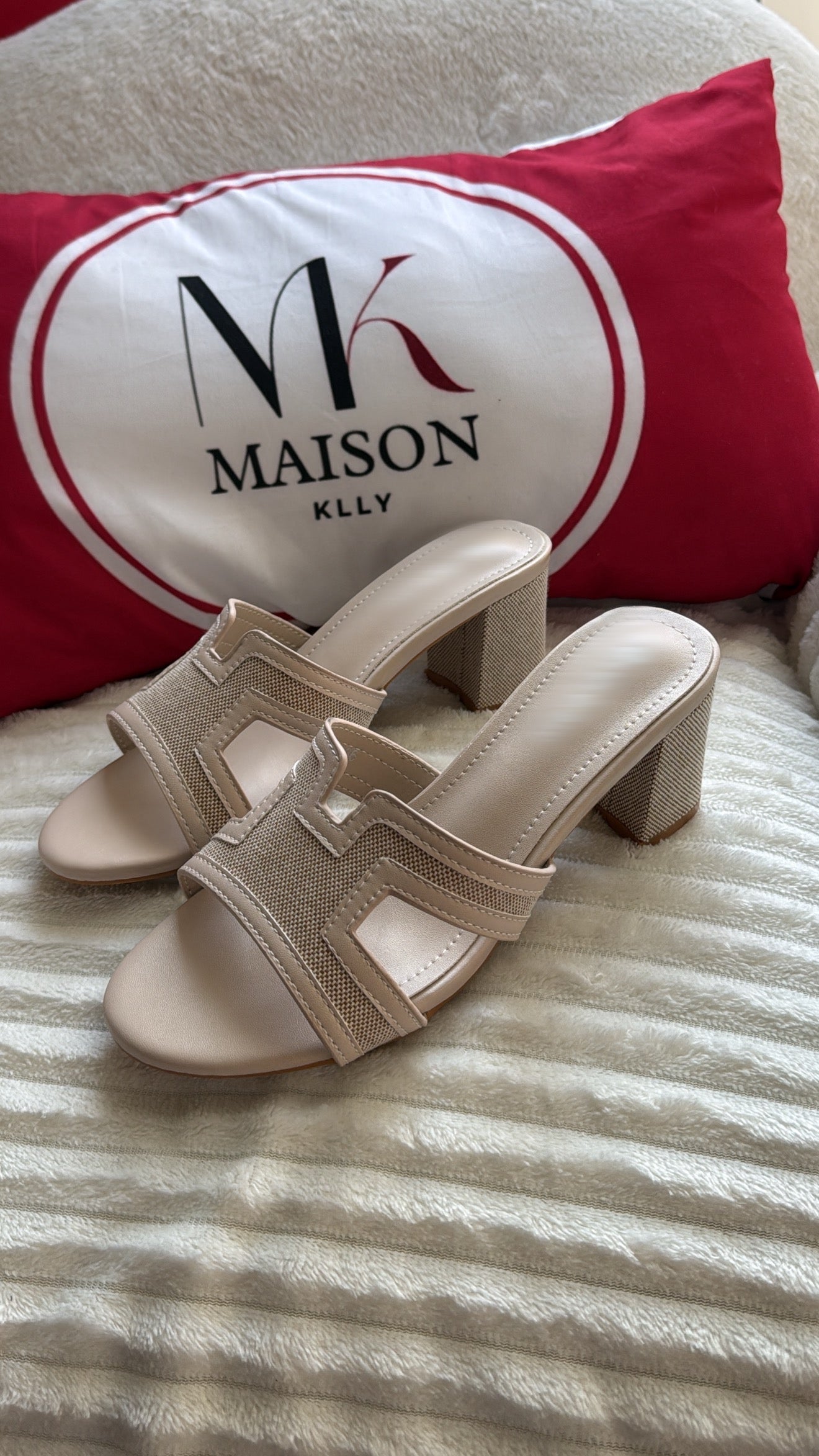 TALONS MONIQUA BEIGE - MaisonKLLY
