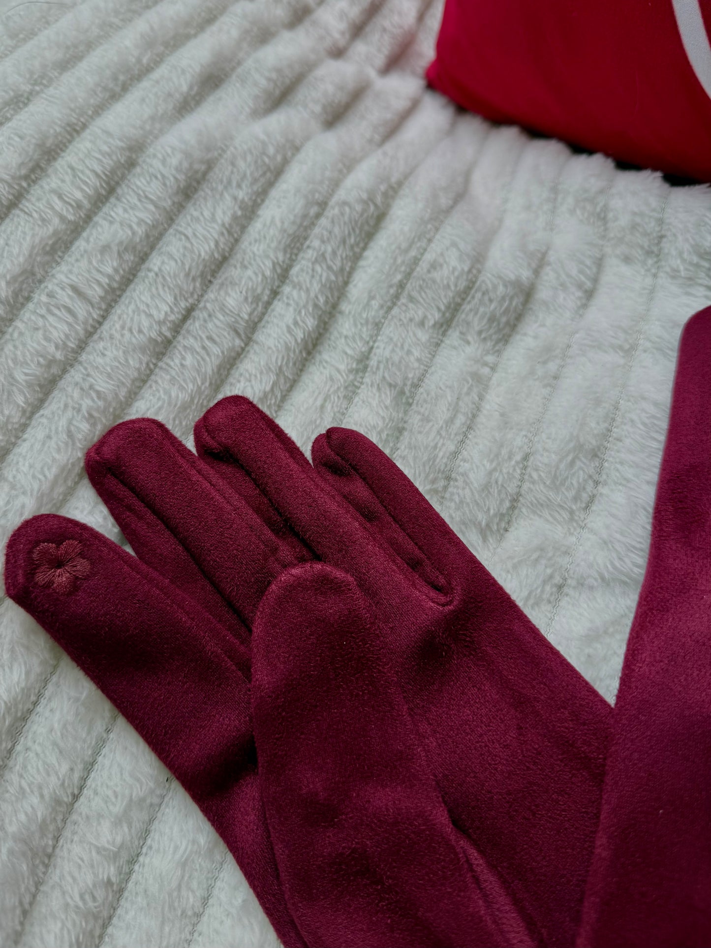 GANTS TACTILE BORDEAUX - MaisonKLLY