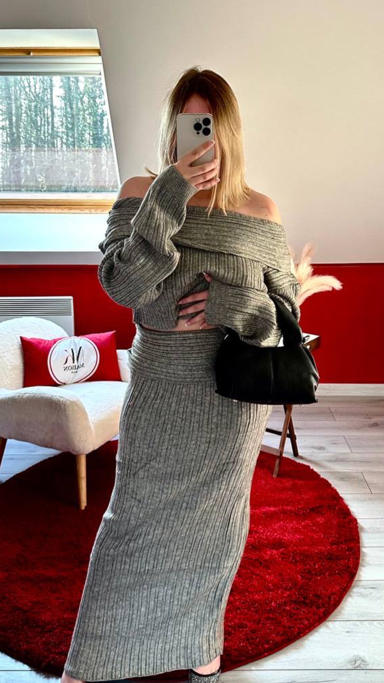 ENSEMBLE ELINA GRIS - MaisonKLLY