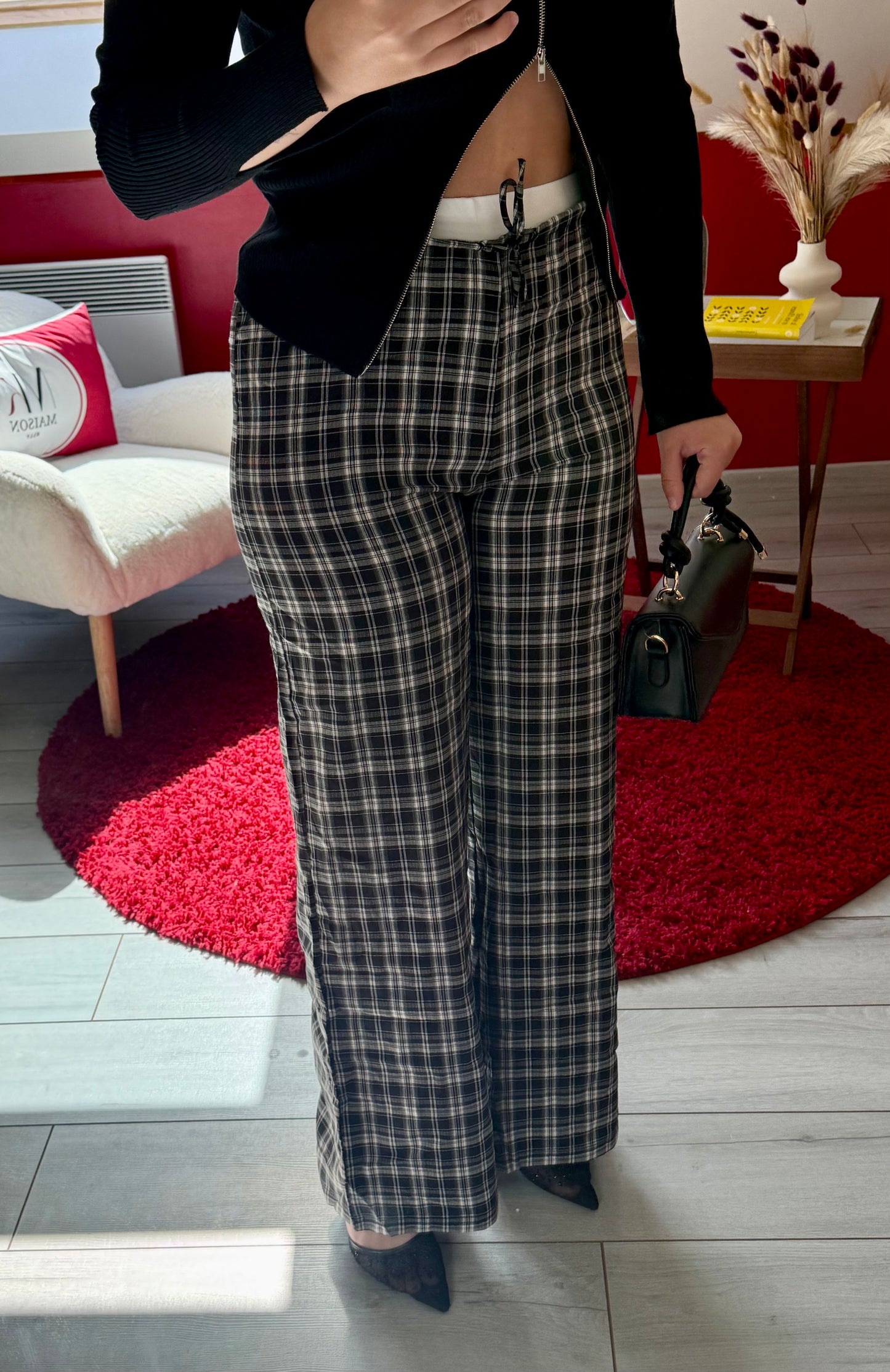 PANTALON À CARREAUX - MaisonKLLY