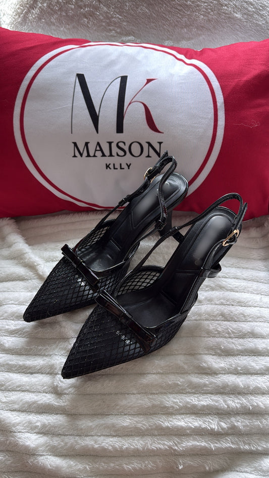 TALONS RESILLA NOIR - MaisonKLLY