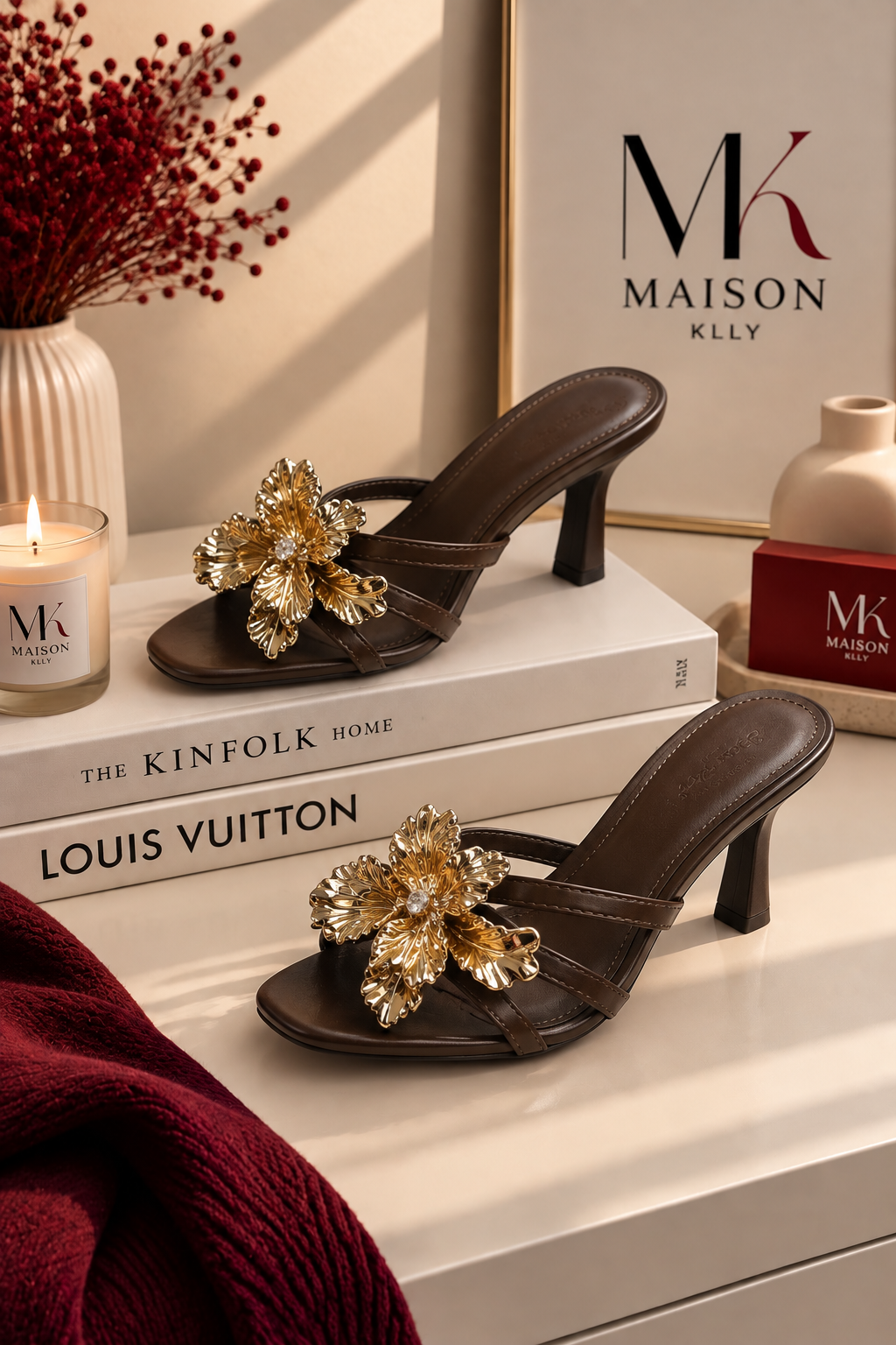 TALONS FLORA CHOCOLAT