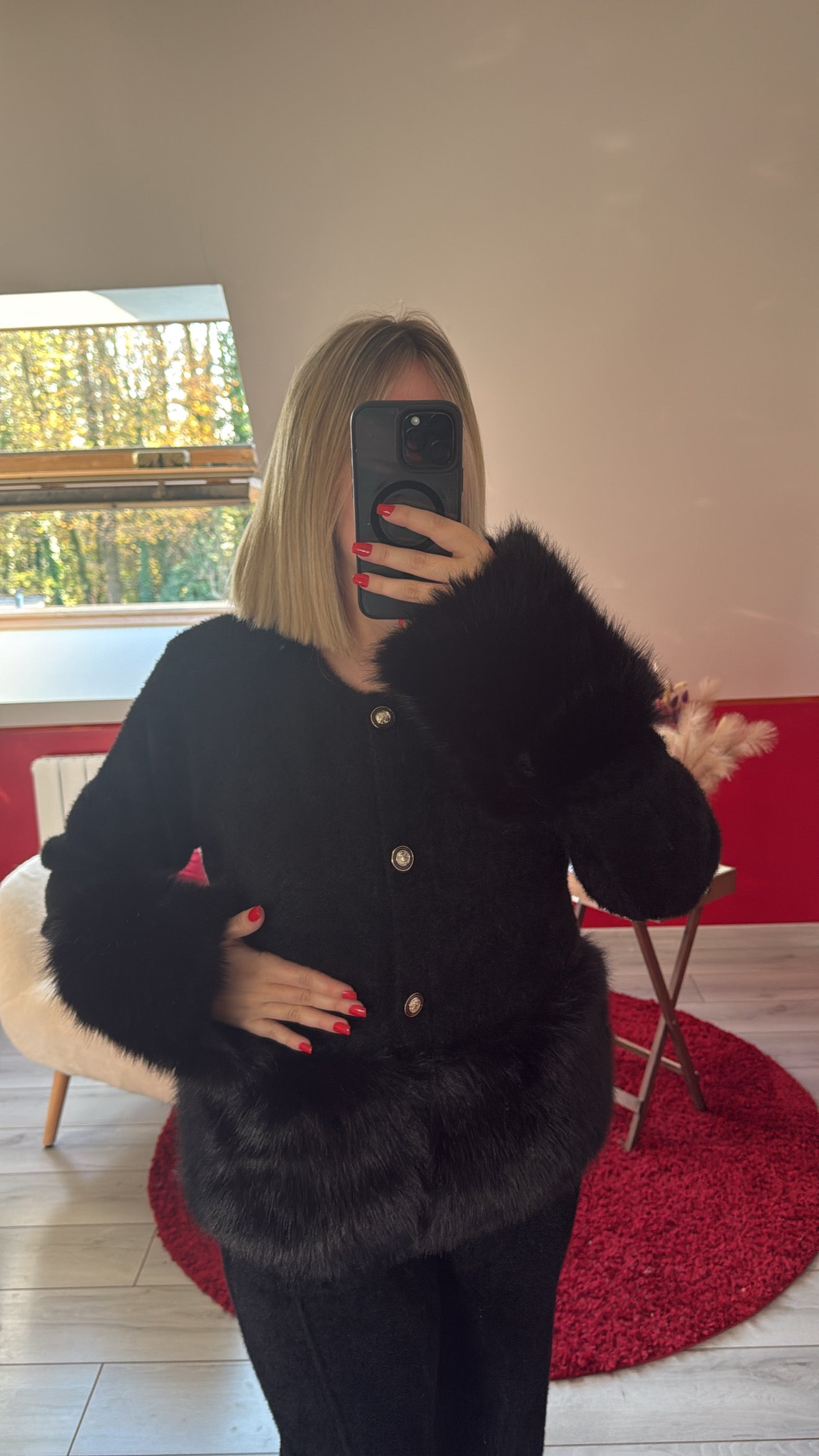 ENSEMBLE TOUT DOUX COTON NOIR - MaisonKLLY