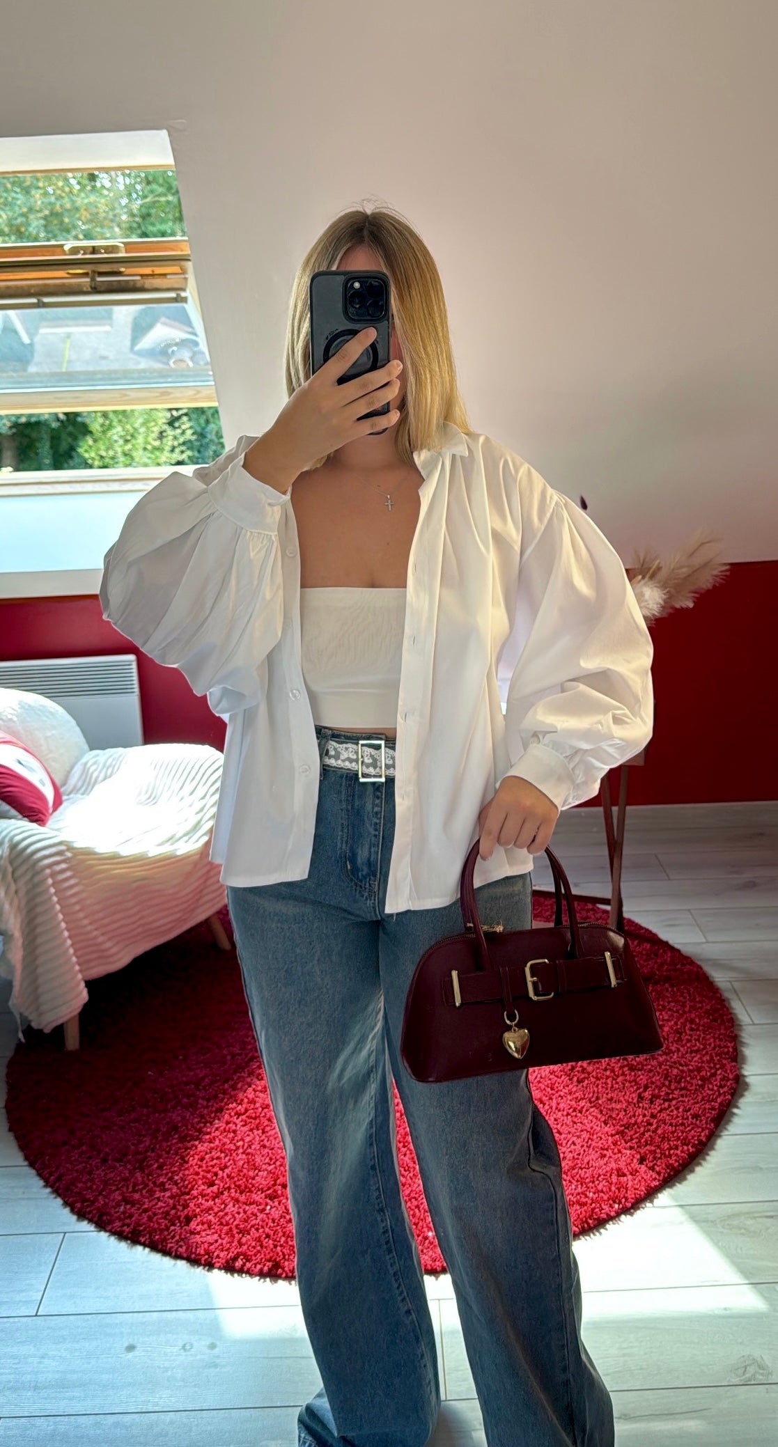 JEANS CEINTURE DENTELLE - MaisonKLLY