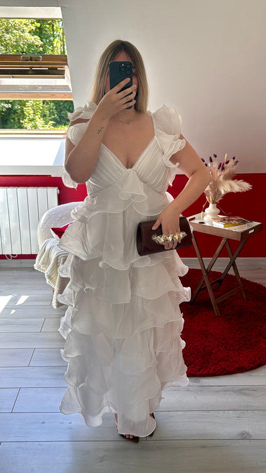 ROBE DE PRINCESSE BLANCHE - MaisonKLLY