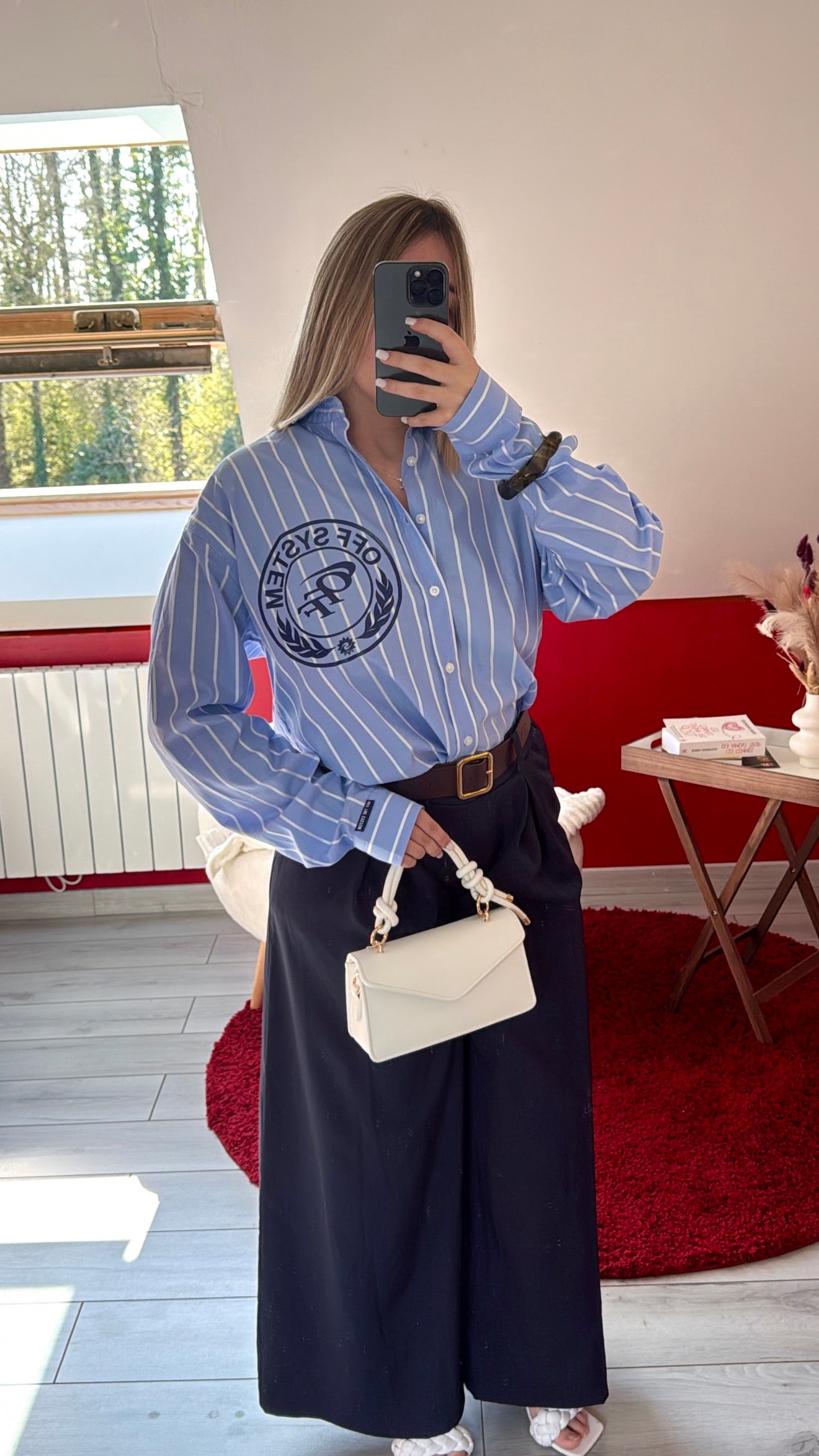 CHEMISE RAYURE BLEU - MaisonKLLY