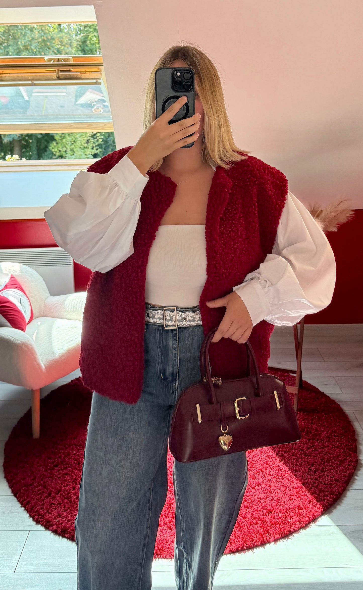 JEANS CEINTURE DENTELLE - MaisonKLLY