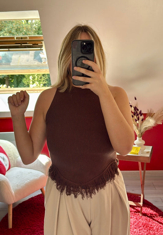 TOP FROUFROU CHOCOLAT - MaisonKLLY