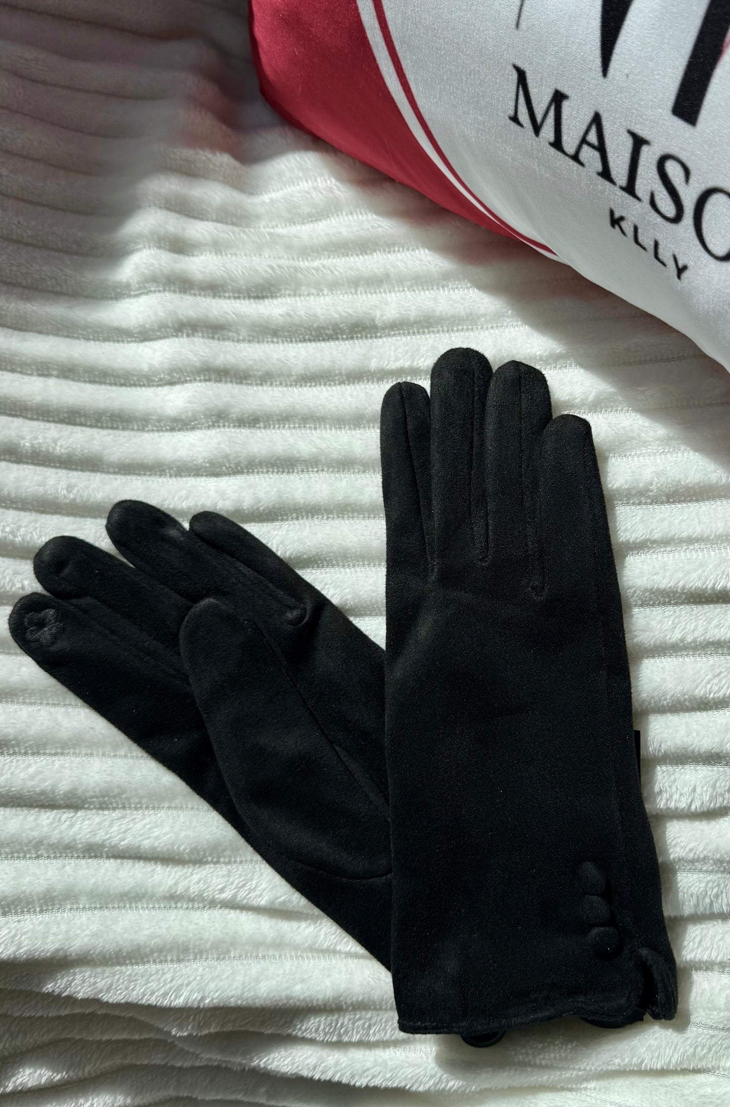 GANTS TACTILE NOIR - MaisonKLLY