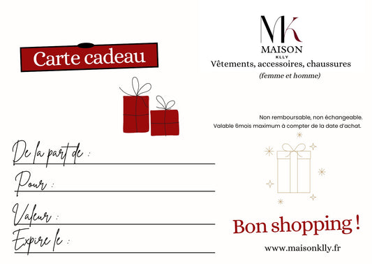 CARTES-CADEAUX - MaisonKLLY