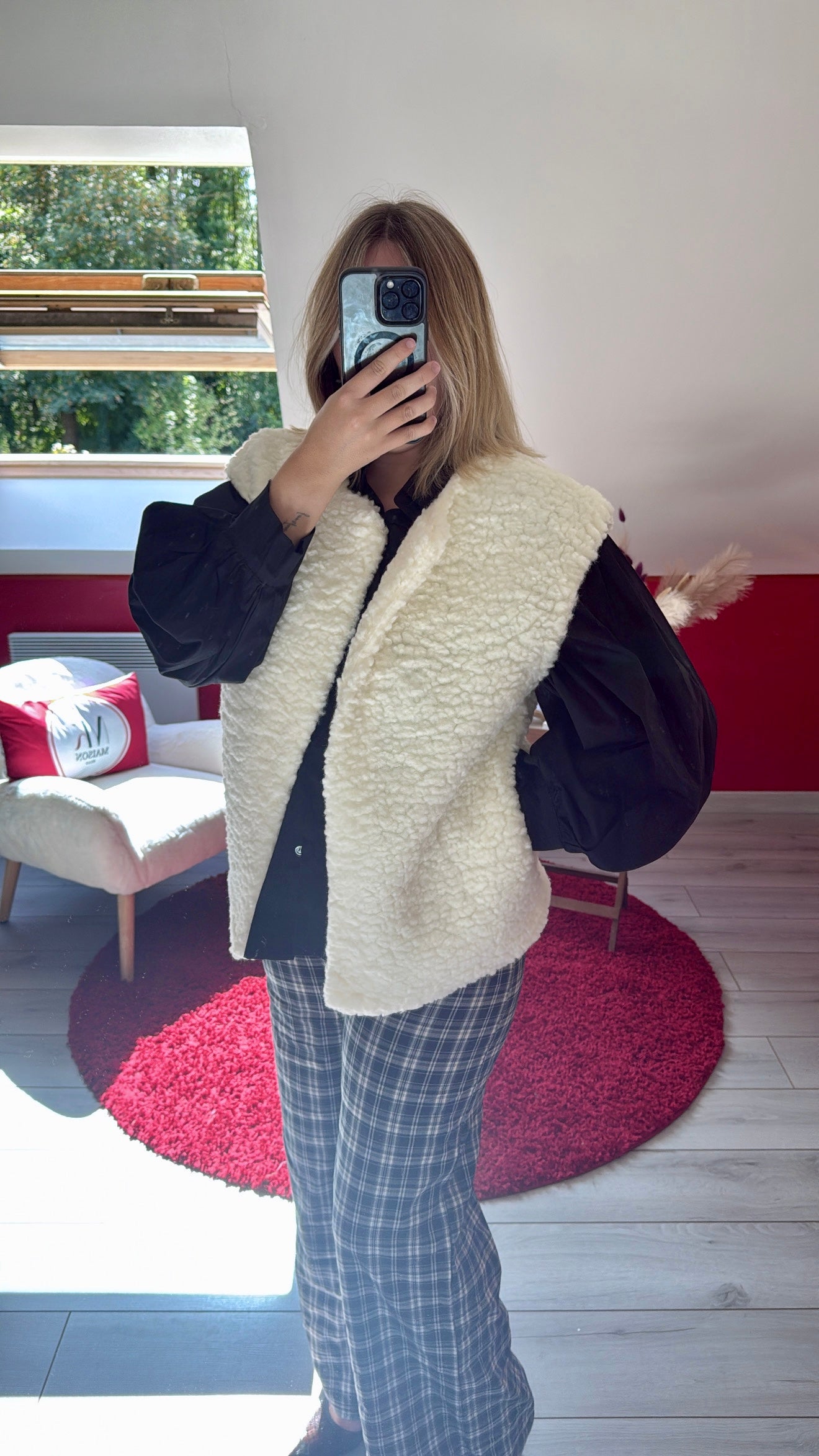 VESTE MOUMOUTE SANS MANCHE BLANCHE - MaisonKLLY
