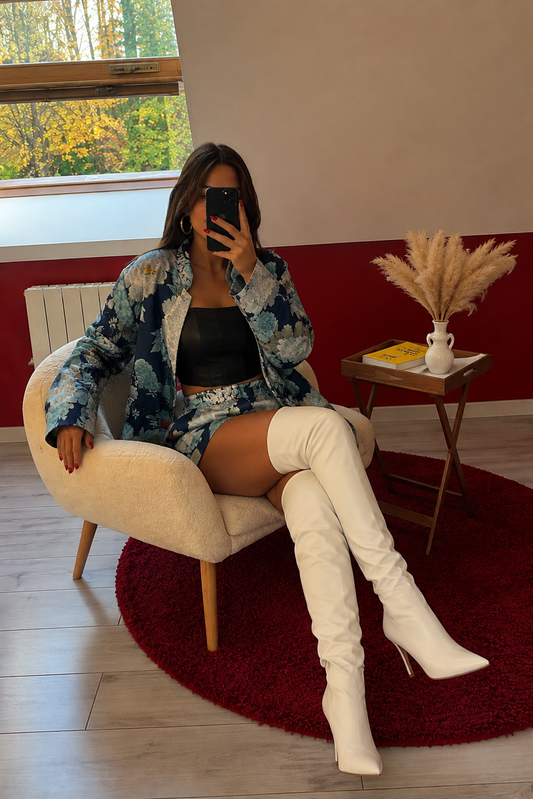 ENSEMBLE BOMBERS SATIN - MaisonKLLY
