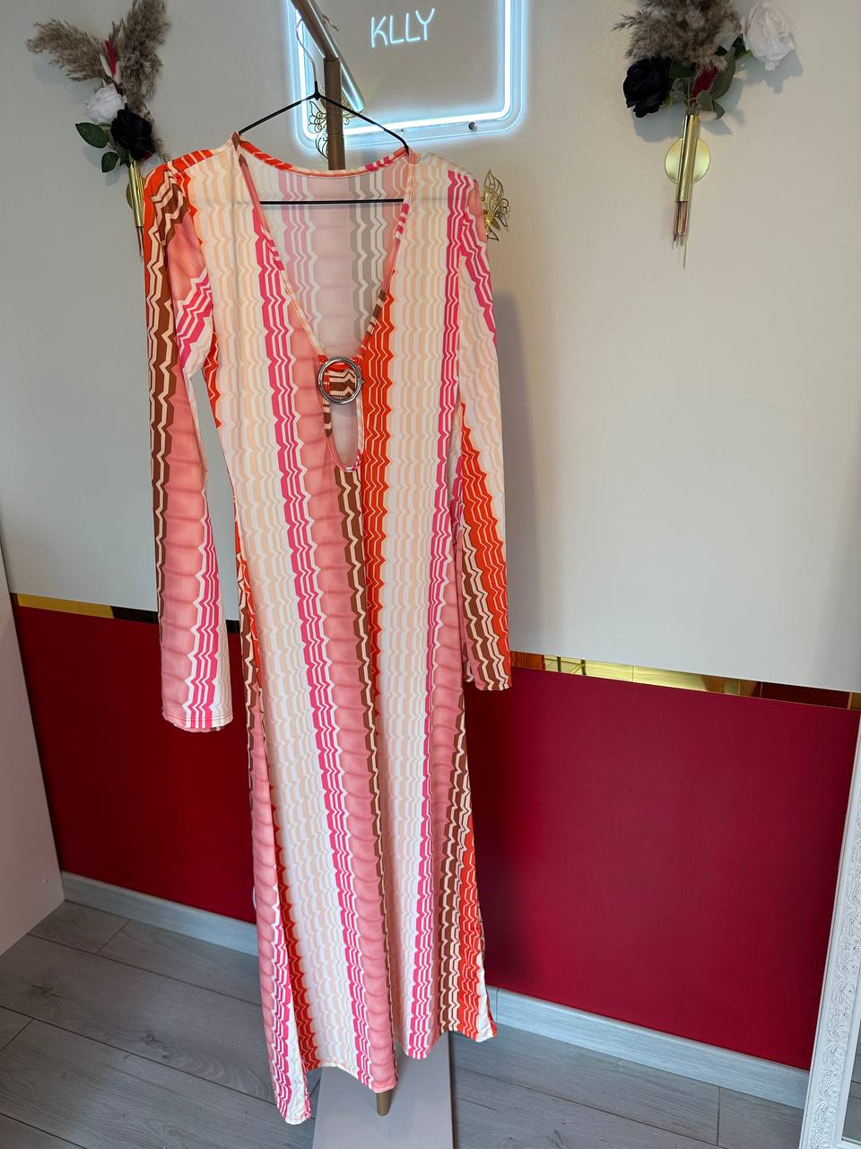 ROBE LONGUE MULTICOLORE - MaisonKLLY