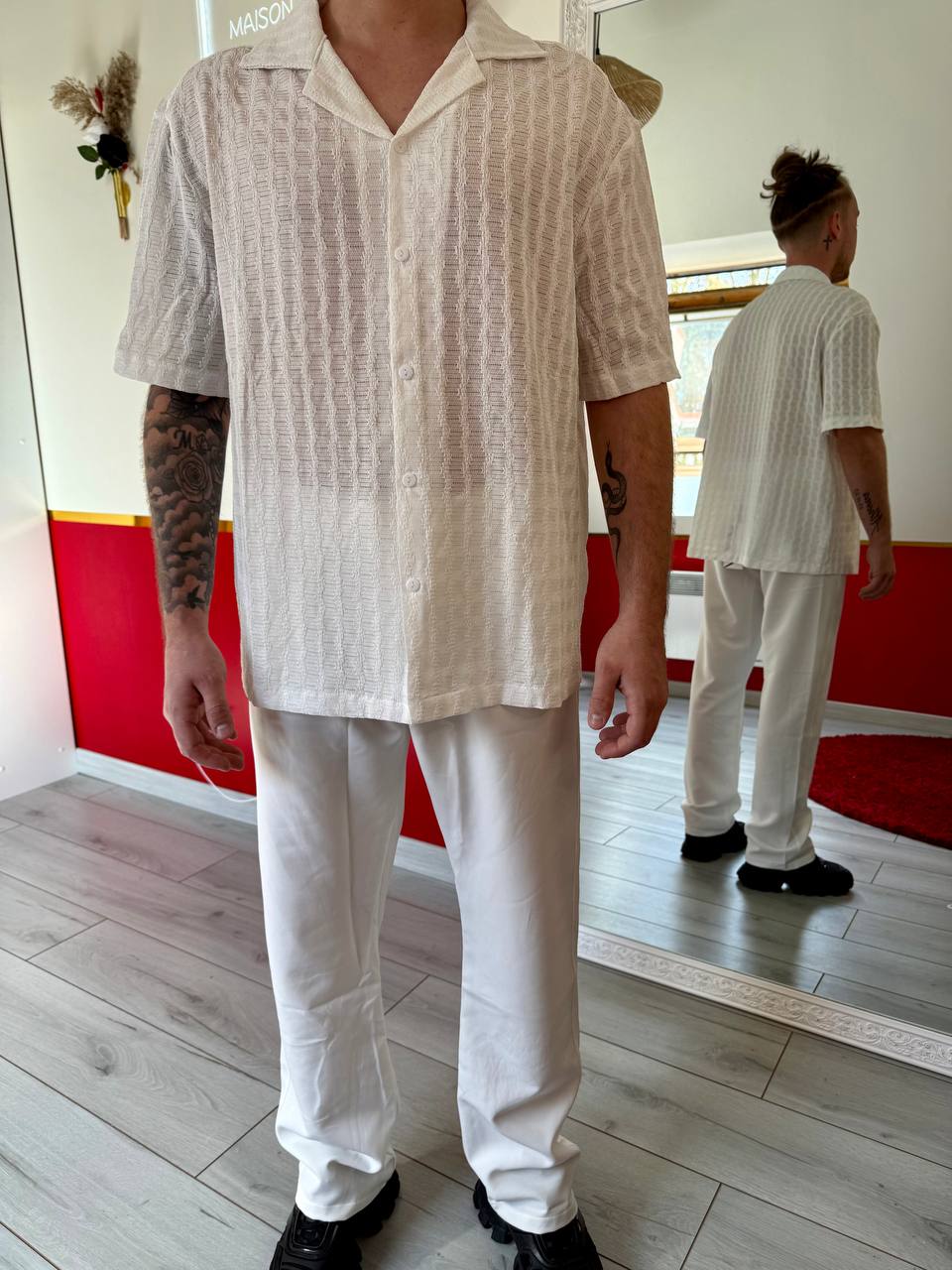 PANTALON BLANC - MaisonKLLY