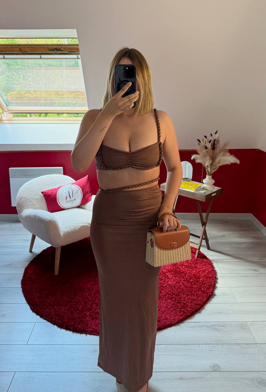 ENSEMBLE TRESSE MARRON - MaisonKLLY