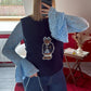 PULL SANS MANCHE OURS BLEU - MaisonKLLY