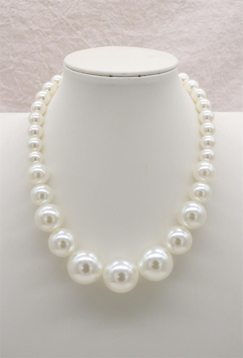 COLLIER DE PERLE BLANC - MaisonKLLY