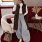 GILET FOURRURE SANS MANCHE CHOCOLAT