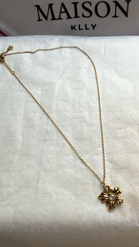 COLLIER FLEUR OR - MaisonKLLY