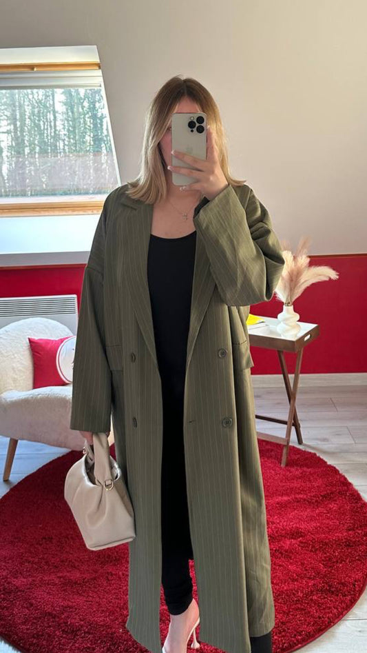 VESTE BLAZER OVERSIZE VERT - MaisonKLLY