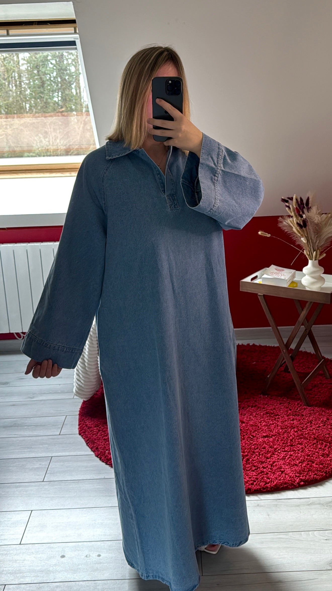 ROBE LONGUE EN JEANS - MaisonKLLY