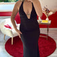 ROBE SATIN NOIR