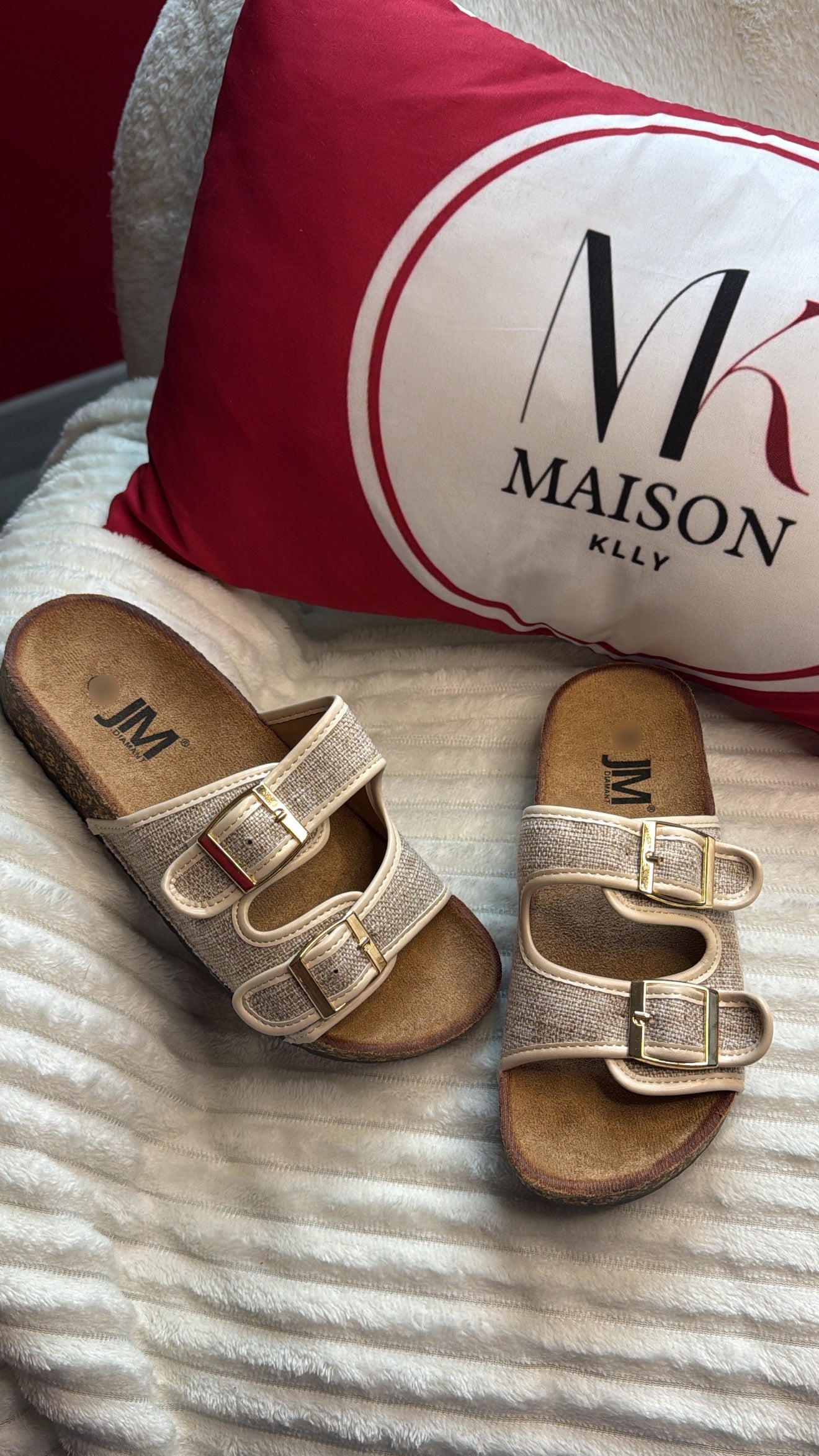 CLAQUETTES BONNA BEIGE - MaisonKLLY