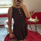 ROBE EN MAILLE CHOCOLAT