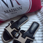 CLAQUETTES HENNA NOIR - MaisonKLLY