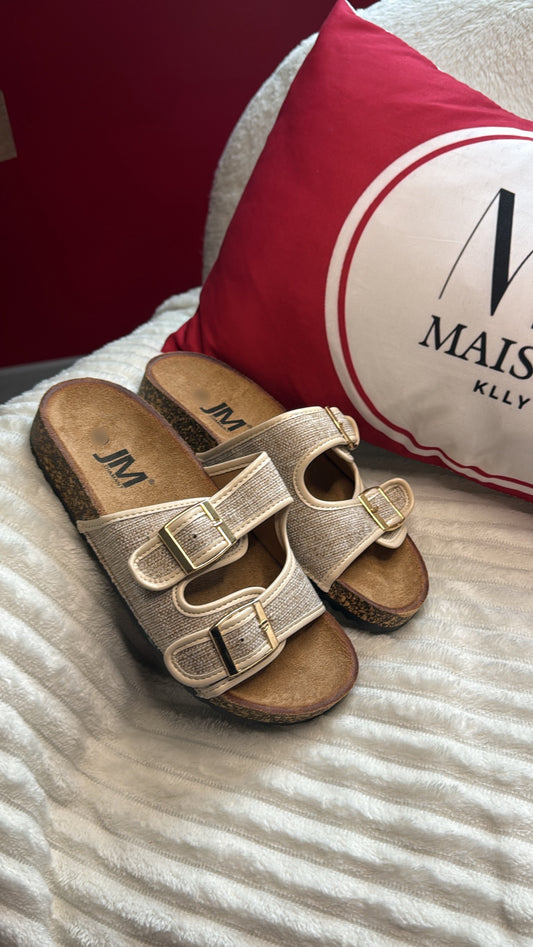 CLAQUETTES BONNA BEIGE - MaisonKLLY