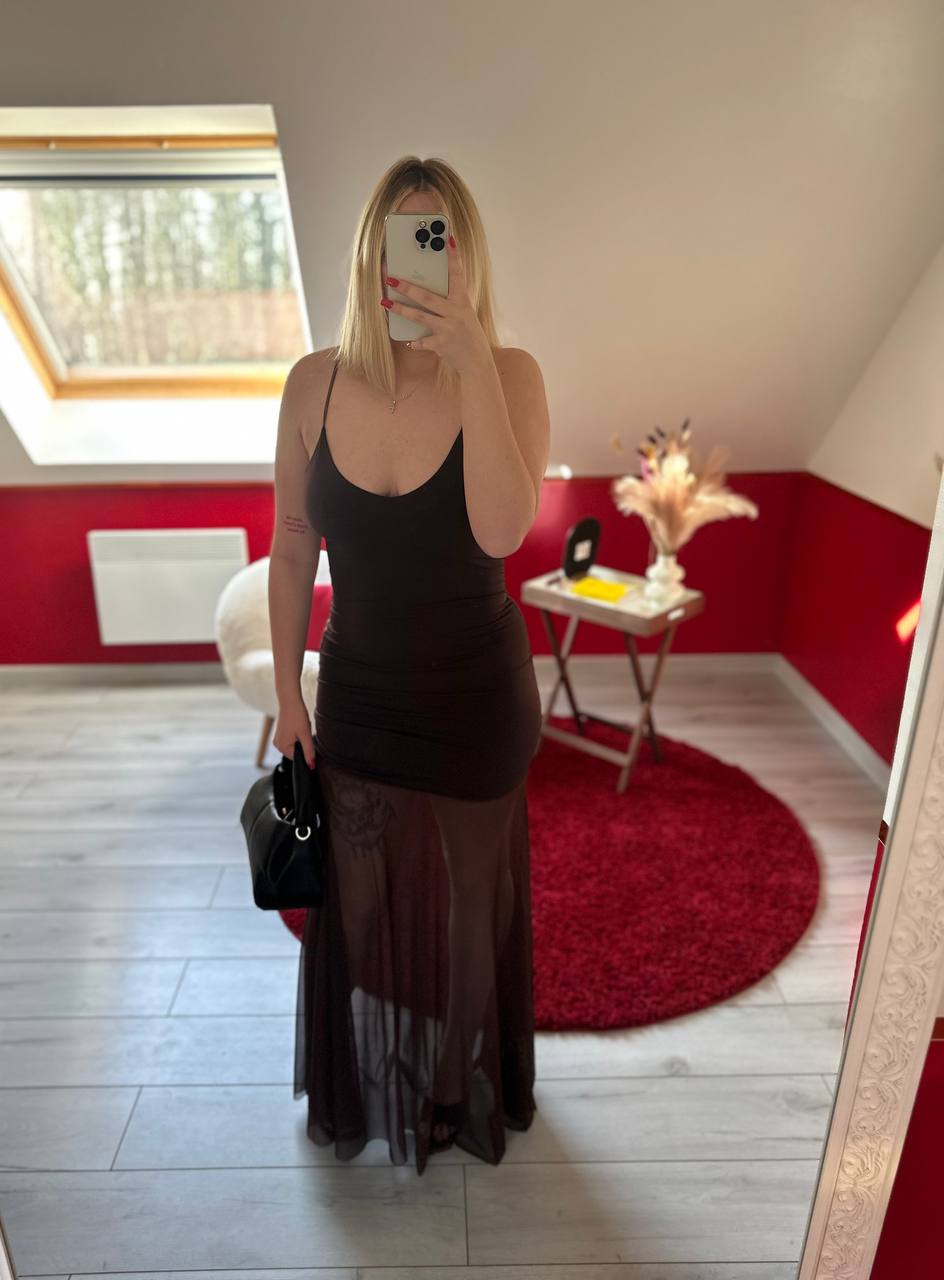 ROBE TULLE CHOCOLAT - MaisonKLLY