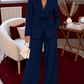 ENSEMBLE BLAZER CEINTRÉ (plusieurs couleurs)