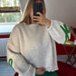 SWEAT COTON BE HAPPY VERT - MaisonKLLY