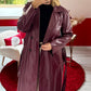 TRENCH SIMILICUIR BORDEAUX - MaisonKLLY