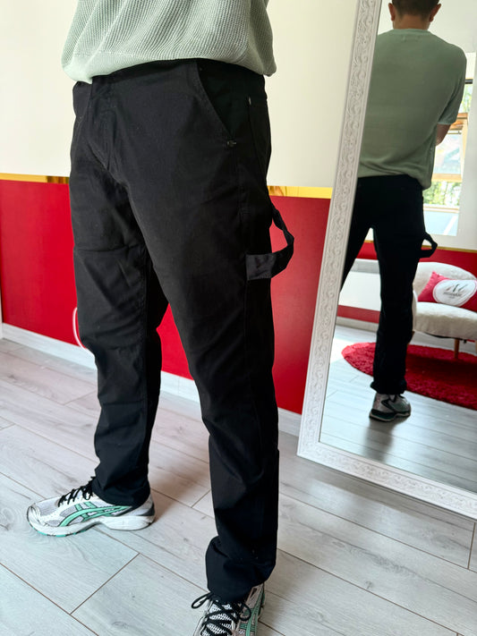 JEANS NOIR STYLE CARGO - MaisonKLLY