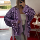 KIMONO SEQUIN PORTEFEUILLE VIOLET - MaisonKLLY
