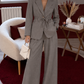 ENSEMBLE BLAZER CEINTRÉ (plusieurs couleurs)
