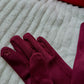 GANTS TACTILE BORDEAUX - MaisonKLLY