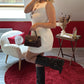 ROBE EN MAILLE BLANCHE