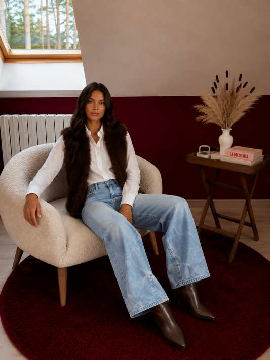 JEANS BALLOON DÉLAVÉ