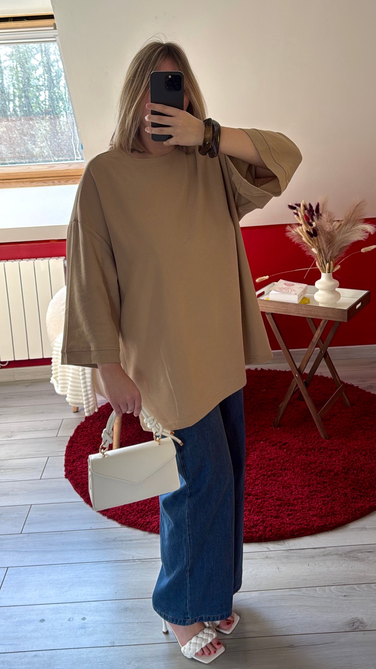 TUNIQUE COTON BEIGE - MaisonKLLY