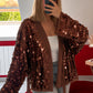 KIMONO SEQUIN PORTEFEUILLE CHOCOLAT - MaisonKLLY