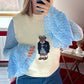 PULL SANS MANCHE OURS BEIGE - MaisonKLLY
