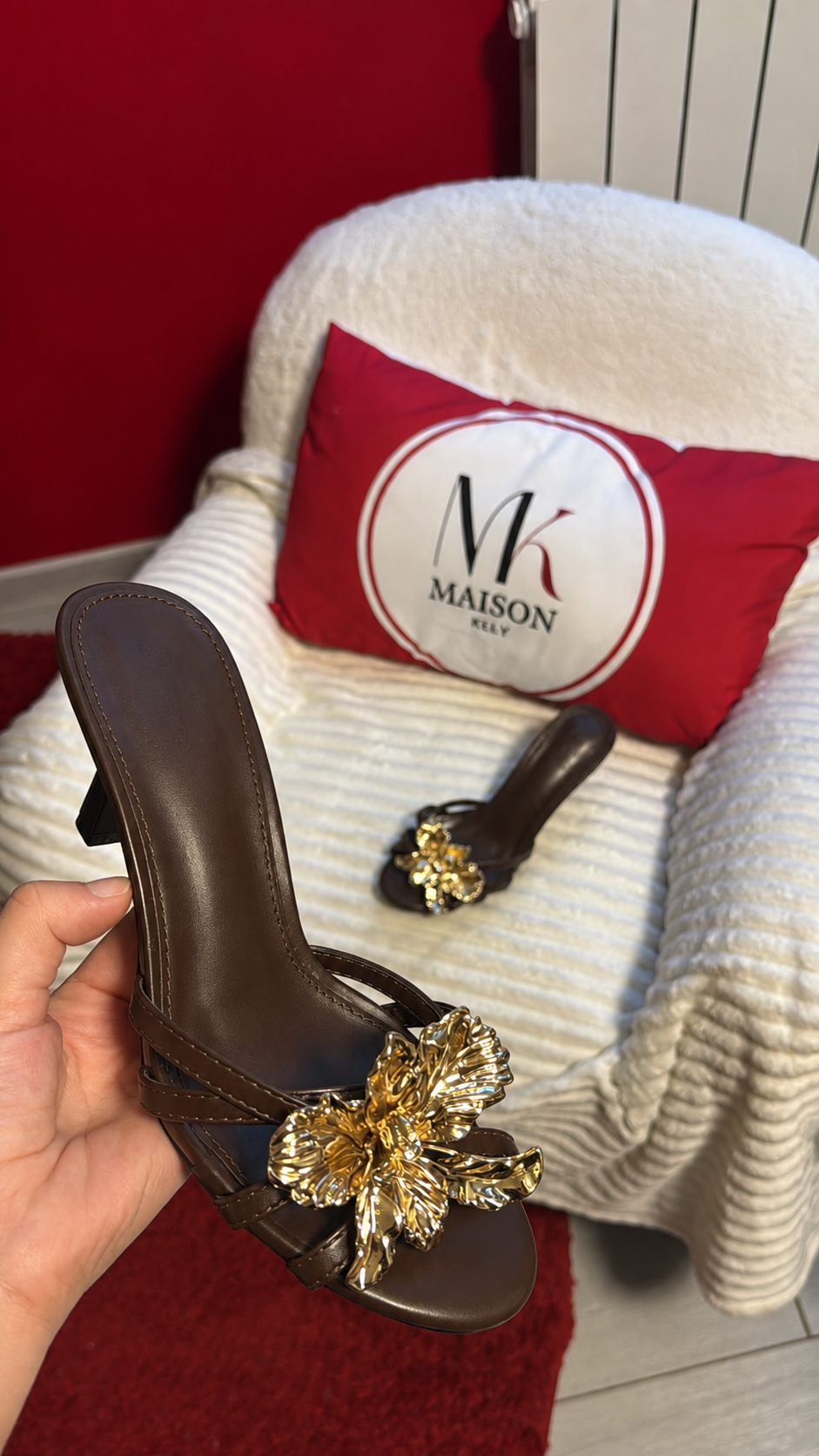 TALONS FLORA CHOCOLAT