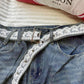 JEANS CEINTURE DENTELLE - MaisonKLLY