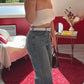 JEANS CEINTURE DENTELLE - MaisonKLLY