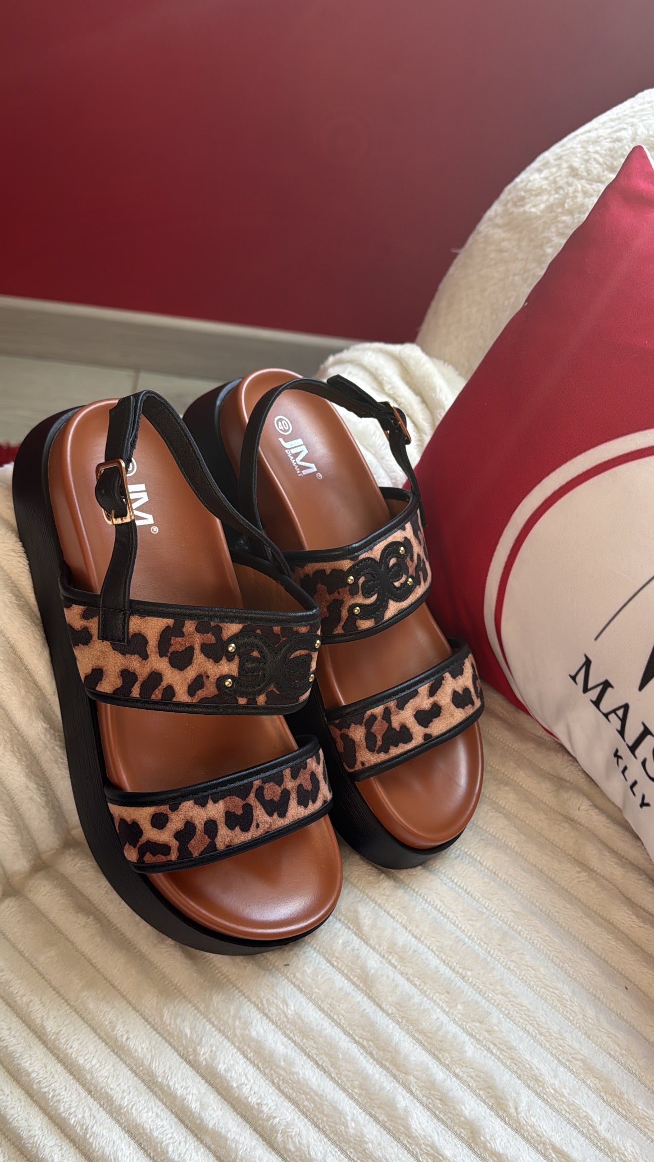 SANDALES VIANA LÉOPARD - MaisonKLLY