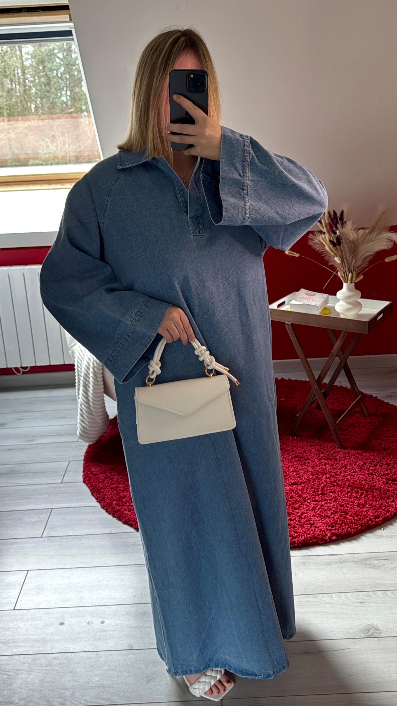 ROBE LONGUE EN JEANS - MaisonKLLY