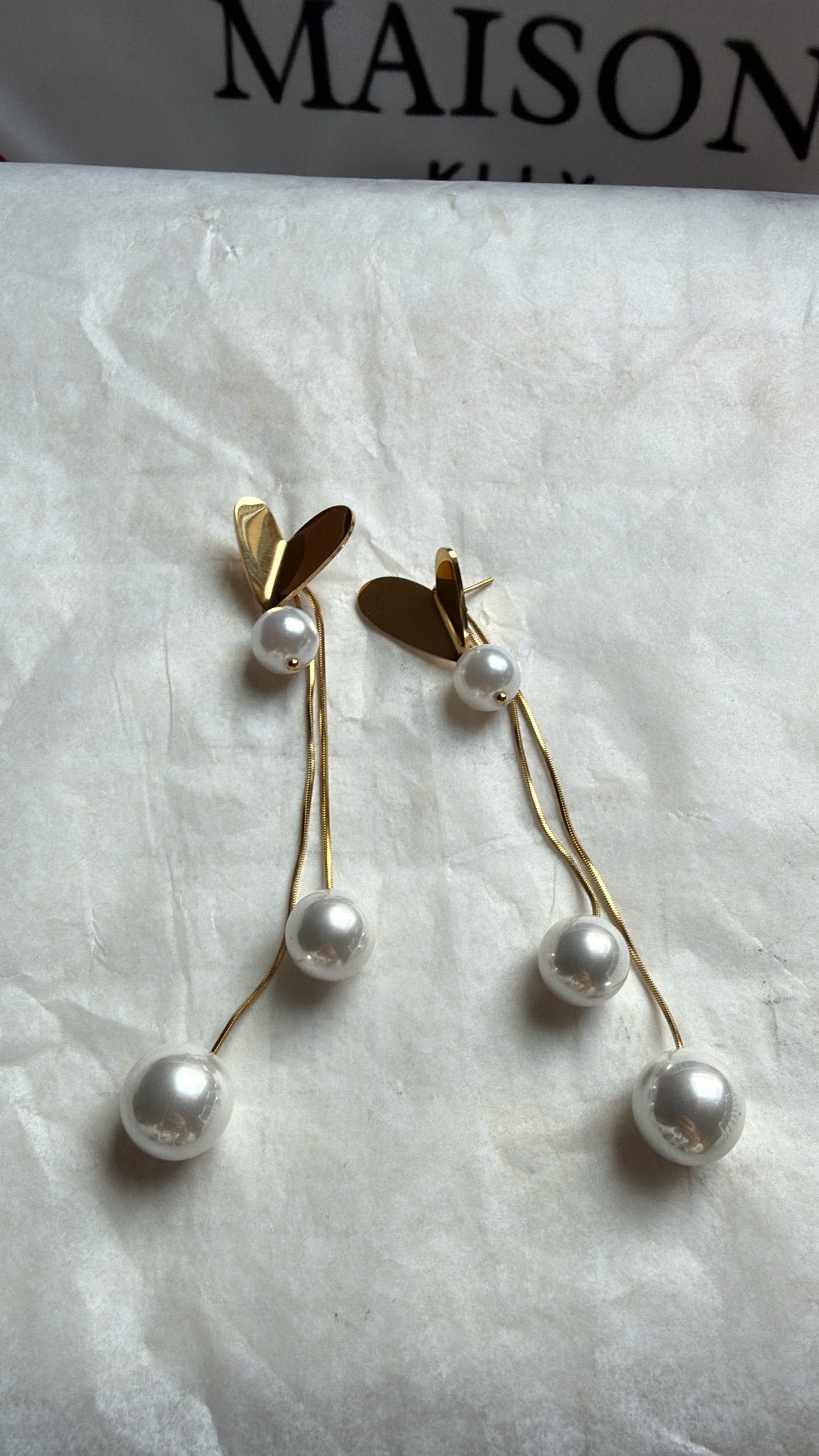BOUCLES D’OREILLES CŒUR OR - MaisonKLLY