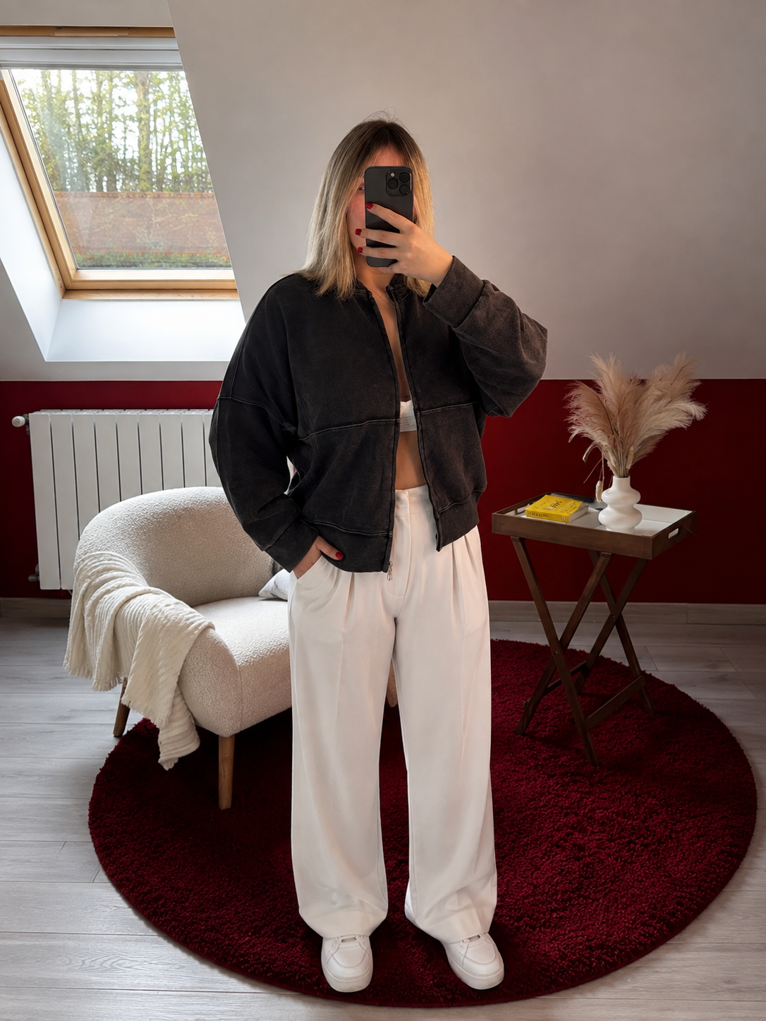 GILET NOIR EN COTON - MaisonKLLY